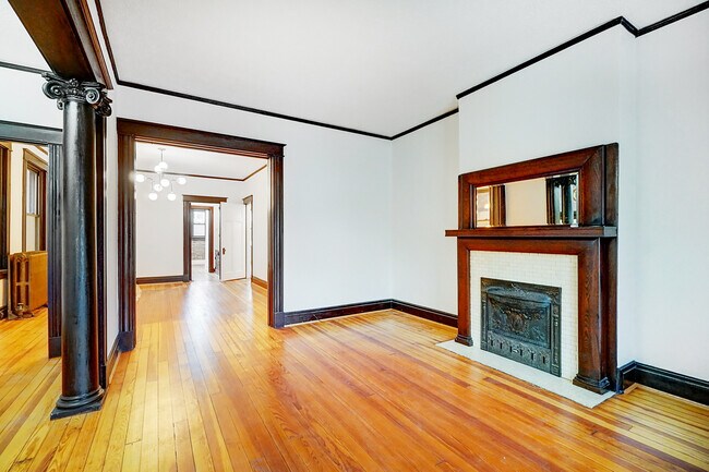 Unit 1 from living room to dining room - 312 E 3rd St