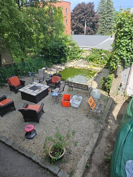 Rear Patio and Koi P{ond - 51 Norman St