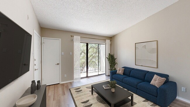 Newly Renovated Living Room - Vue at Knoll Trail Apartments