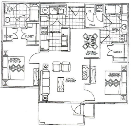 2BR/2BA - Villas at Quail Creek Apartments