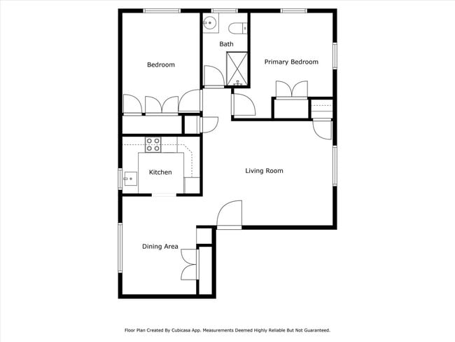 2bd/1ba Floorplan 2D (B) - Parkside Browne's Addition