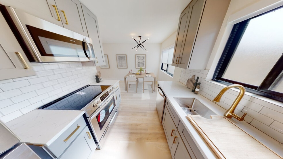 Kitchen and Dining Area - Woodman Apartments