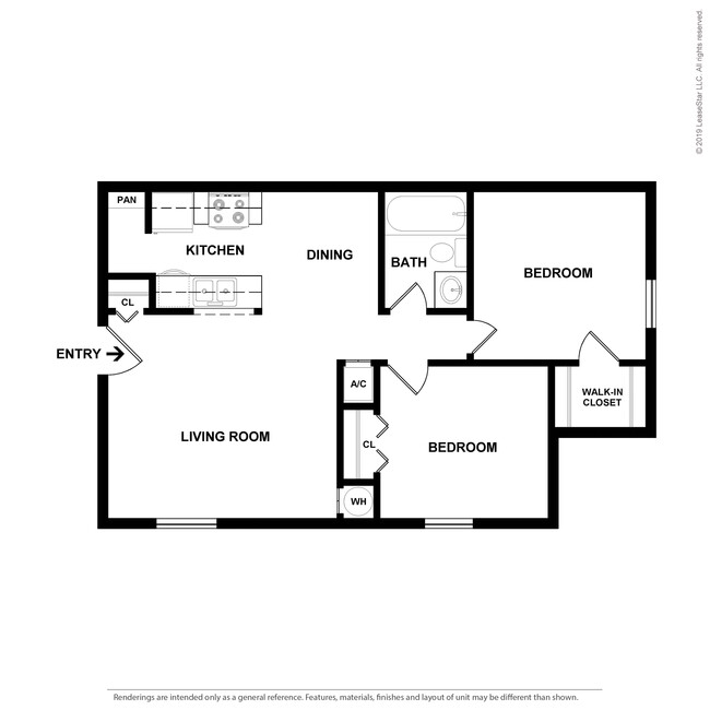 Hamilton Lake: Beds - 2: Baths - 1: SqFt Range - 753 to 753 - Village Green