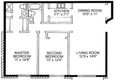 2BR/2BA - Lillian Street Apartments