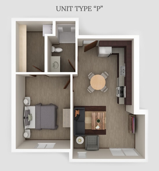 P Floorplan - Fairmont Flats