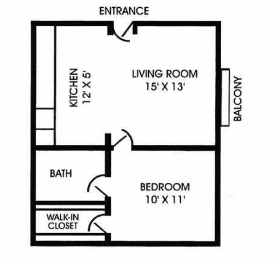 1BR/1BA - Woodgate Village Apartments