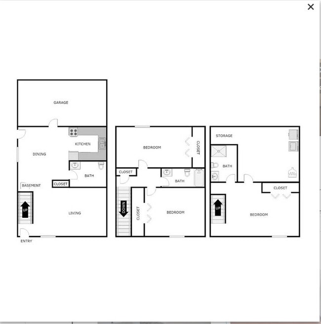 Three Bedroom 1180 sq ft - Crosby Country Apartments