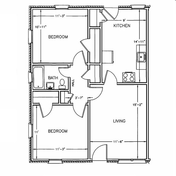 2br/1ba - The Butler
