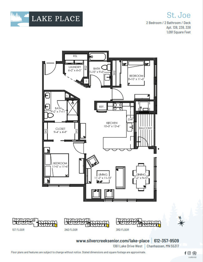 Floorplan - Lake Place 55+ Active Adult