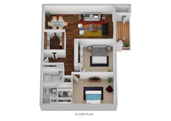 Floorplan - Indian Creek Apartments and Townhomes