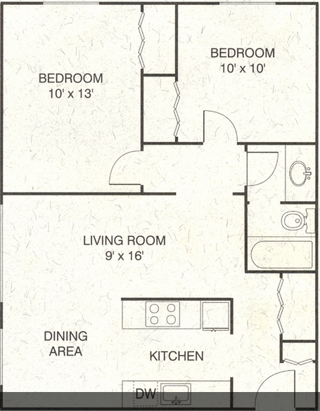 Floorplan - Bridge City Apartments