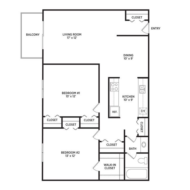 Floorplan - Berrytree Apartments