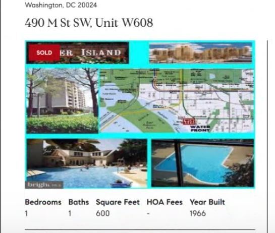 Overview of the location and amenities - 490 M St SW