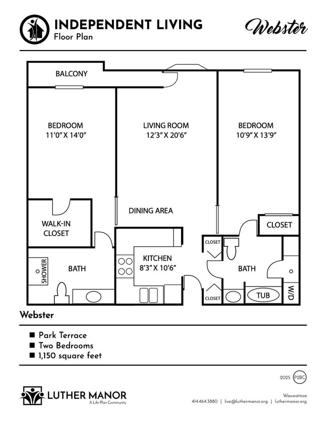 Floorplan - The Terrace at Luther Manor