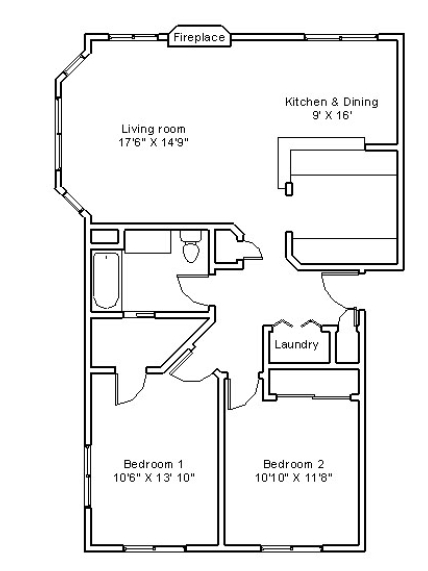 2BR/1BA - Maple Ridge Apartments