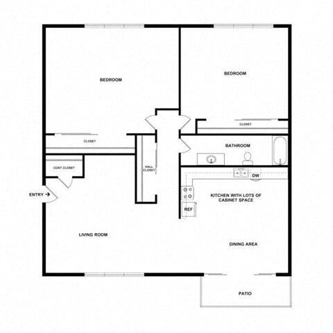 Floorplan - Park Place North Apartments