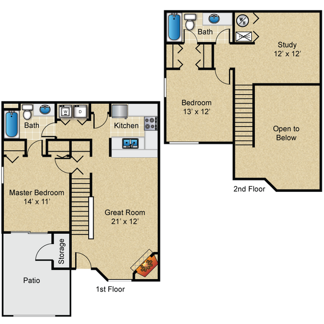 Floorplan - The Villages of Bent Tree Apartments
