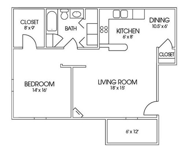 Building Photo - 1 Bed, 1 Bath 930 Sq Ft 2nd Floor