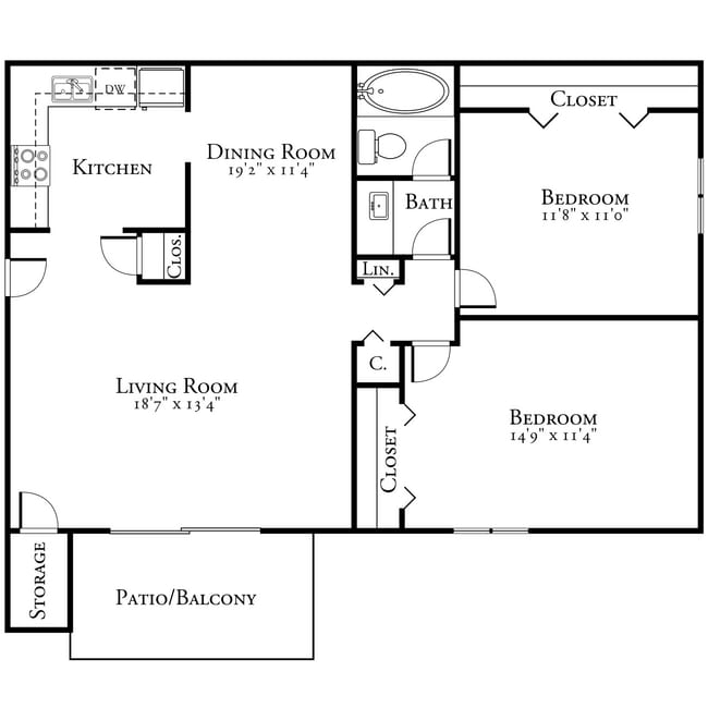 Floorplan - 10 West Apartments