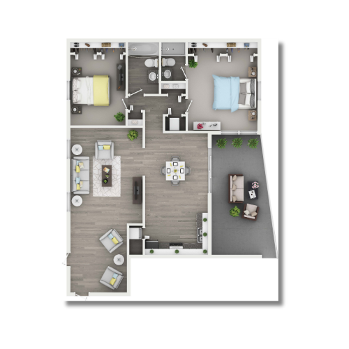 2B - 1,200 SQ.FT - Flats at East Atlanta