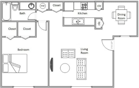 1BR/1BA - Beverly at Lakeside