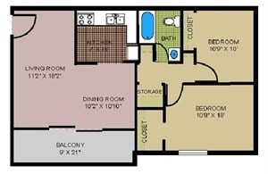 2BR/1BA - Highland Woods Towers & Gardens