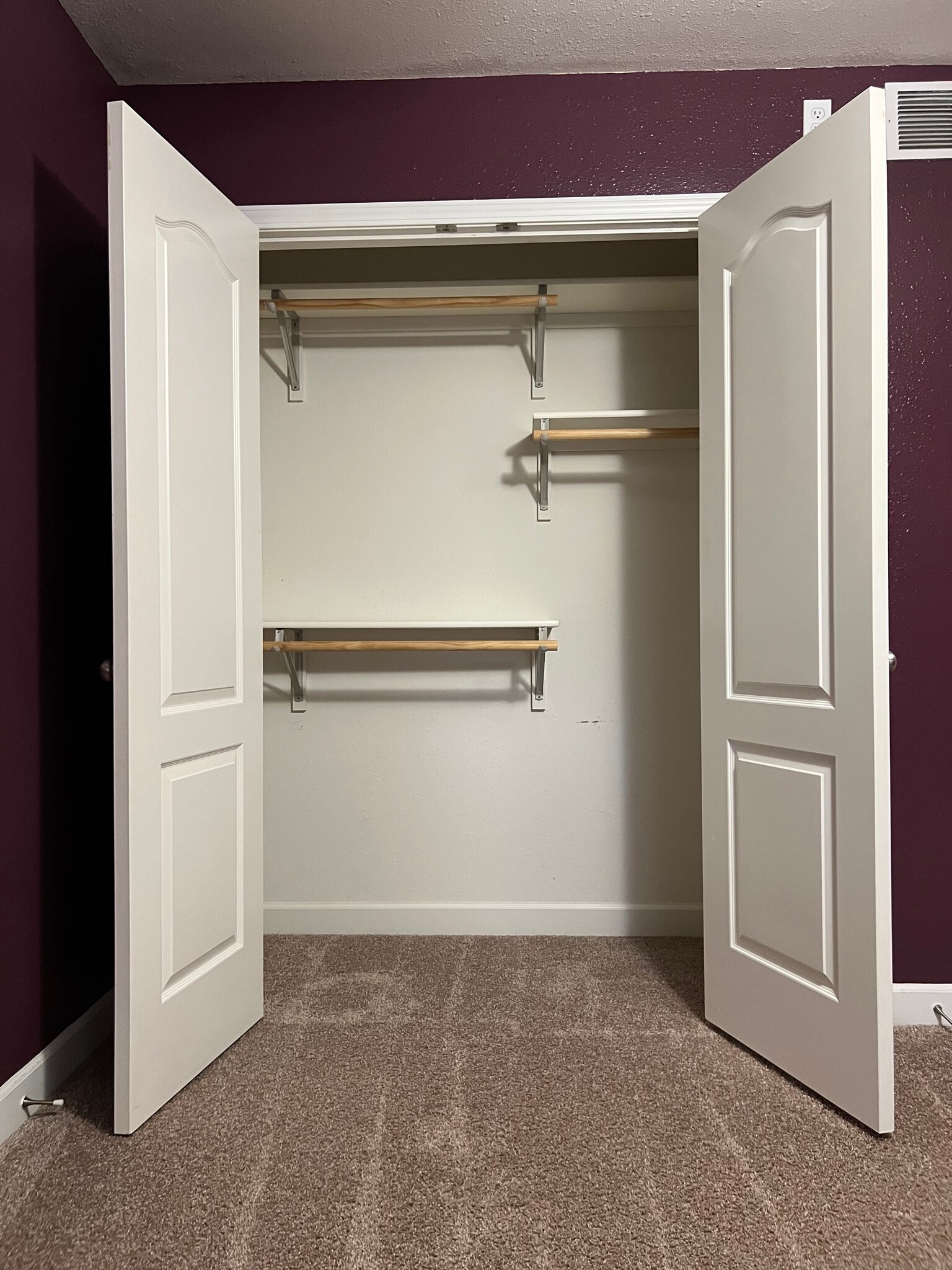 Bedroom 2 closet (upstairs) - 4701 Rainbow Trout Dr