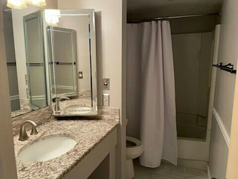 Remodeled Master Bathroom showing shower in background - 4193 Abbey Court