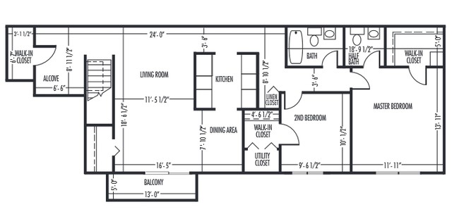 2BR/1.5BA - Springbrook Apartments