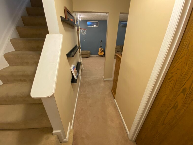 Bottom of basement stairs - 9006 Old Scaggsville Rd