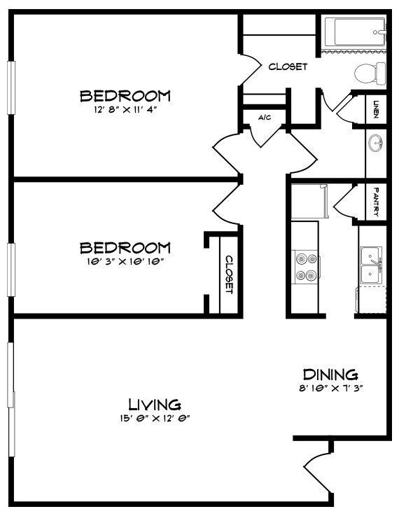 Floorplan - Creekside Apartments