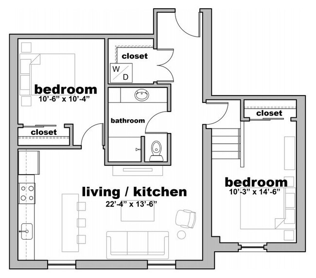 Floorplan - Lofts on Prospect
