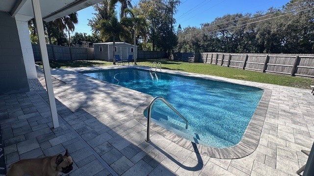 Pool with shed (can utilize half for storage) - 8100 15th Way N