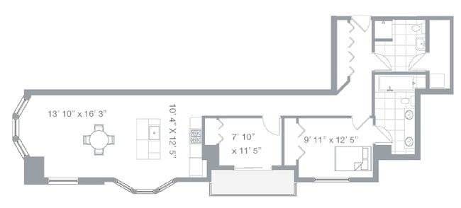 2BR/2BA - Watermark Condos