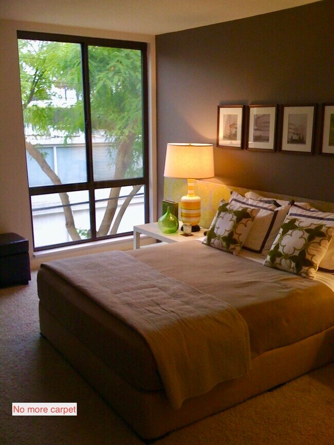 Primary Bedroom, now has no carpet - 906 N Doheny Dr