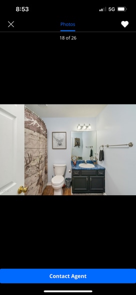 Front bathroom with shower/bathtub combo - 7904 Cavanaugh Way