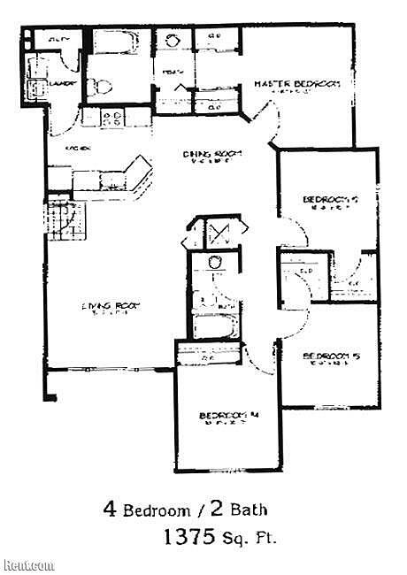 Floorplan - Oak Crest Apartments