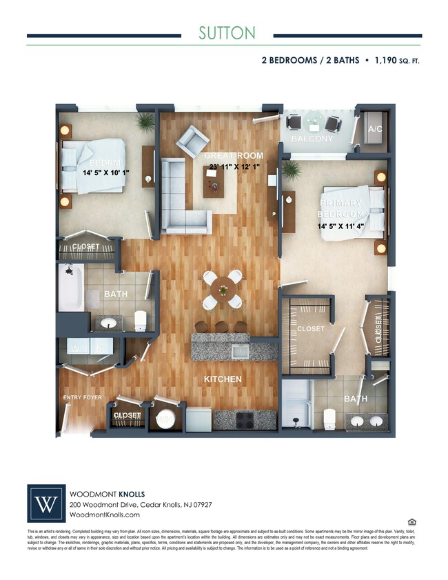 Floorplan - Woodmont Knolls