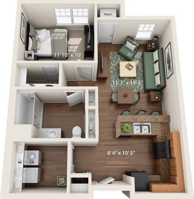 Floorplan - Riverside Senior Lofts