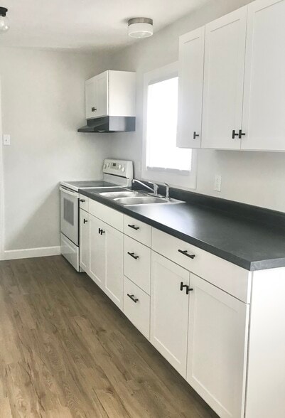 Kitchen -- Note, the stove is across from where it is from in the current unit for rent - 217 Lane St