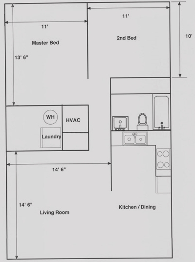 2BR/1BA - Woodlands Wake Village