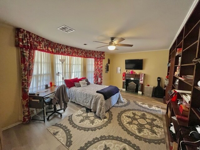 Library converted into bedroom with a newly added in wardrobe. - 2521 S Berry Rd
