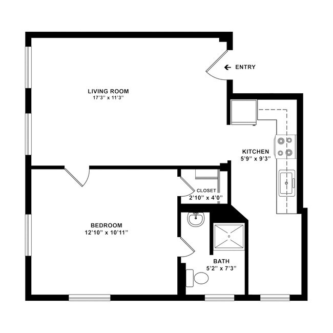 Floorplan - The Madison Apartments