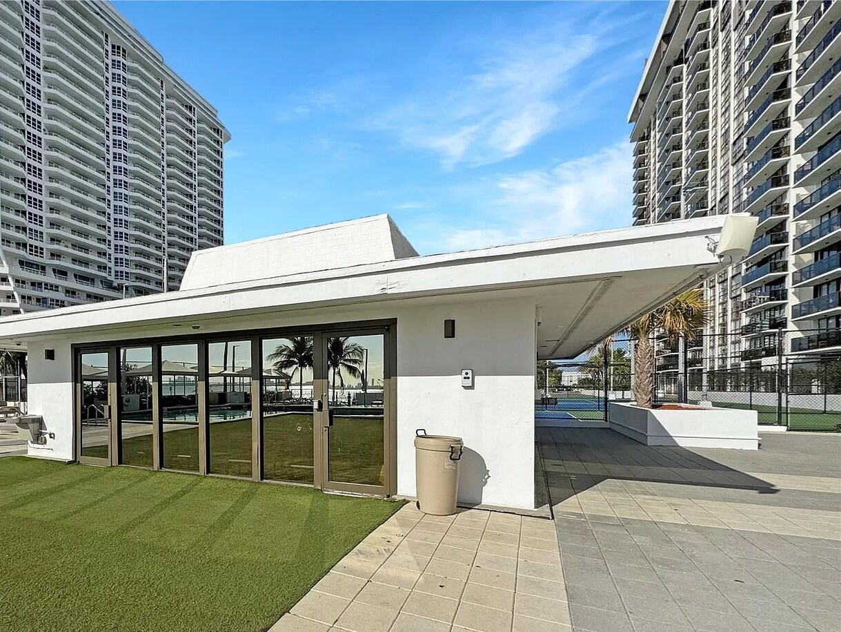 Club room in the pool area - 600 NE 36th St