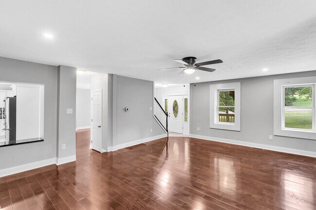 The pass through on the left provides easy access to the kitchen from the living room - 2416 Magee Road Ext