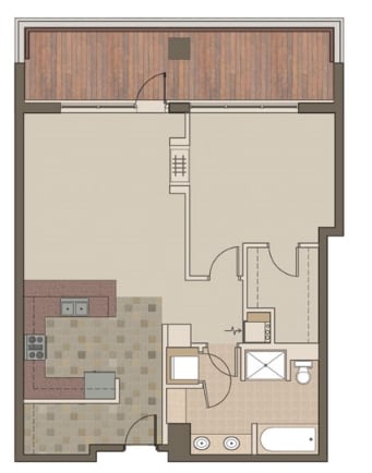 1BR/1BA - The Esplanade