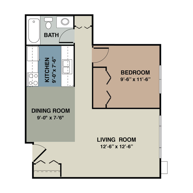 Floorplan - Birchwood East Apartments