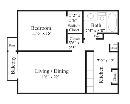1BR/1BA - Chesterfield Place Apartments