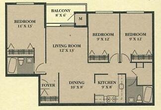 3BR/2BA - Cedar Ridge