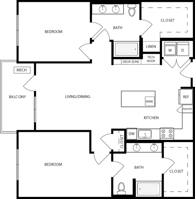 Floorplan - Mara Pacific Beach